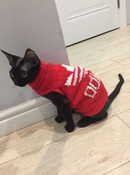 Cat clothes,sphynx clothes,sphynx sweater,cat sweater