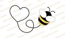 Bee with heart svg Bumble bee svg Honey bee svg Bee svg Bee clipart Bee cricut Bee cut file Be mine svg Bumblebee svg