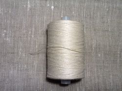 Linen thread for bobbin lace Pure linen 1 pcs White Grey