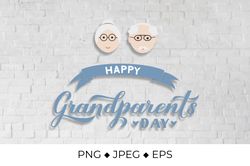 Happy Grandparents Day calligraphy hand lettering