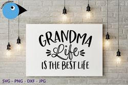Grandma Funny Svg, Grandma Life Svg, Grandma Shirt Svg, Funny Saying Svg, Grandma Life Shirt Quote Svg File for Cricut