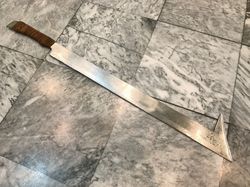 32 Inch Hand forged Machete, Survival Tool, Truck Leaf Spring, Full Tang Knife, Balance water tempered, Ready to Use Kuk