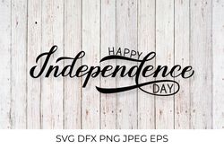 Happy Independence Day calligraphy lettering SVG