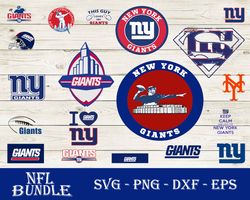 New York Giants SVG Bundle, New York Giants SVG, NFL SVG, PNG DXF EPS Digital File