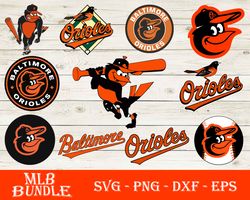 Baltimore Orioles Bundle SVG, Baltimore Orioles SVG, MLB SVG PNG DXF EPS Digital File