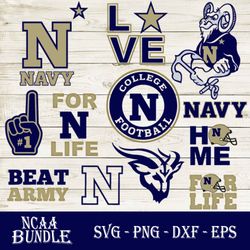 Navy Midshipmen Bundle SVG, Navy Midshipmen SVG, NCAA SVG PNG DXF EPS Digital File
