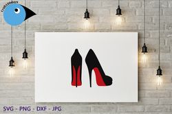 Red bottom heels svg stiletto svg high heels svg louboutin image 1 red bottom heels svg stiletto svg high heels svg loub