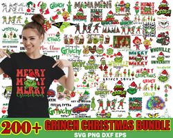 grinch bundle, cindy lou who & max dog,  designs in svg for cricut and png for sublimation, stickers, tshirts