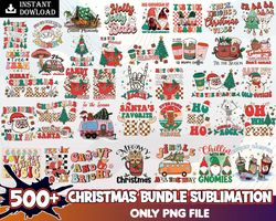 Christmas Sublimation PNG Bundle, Christmas png bundle, Holly png, Santa png, Jingle png, Retro Christmas png, Tis the s