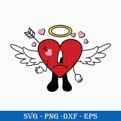 Heart Cupid Red SVG, Un Verano Sin Ti SVG, Bad Bunny Valentine SVG, Vanlentine's Day SVG