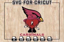 Bad Bunny Cardinals NFL Svg, Arizona Cardinals Football Team Svg, Un Verano Sin ti Sad Heart SVG, NFL Teams SVG