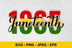 Juneteenth 1865 SVG. Freedom Day. African American holiday