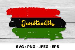 Juneteenth SVG. Distressed Freedom Day flag