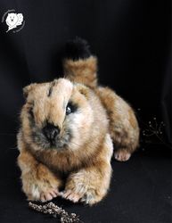 realistic toy groundhog Marmota