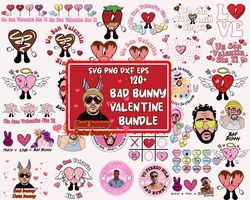 Valentine Bad Bunny SVG PNG Bundle, Un San Valentin Sin Ti Svg Png, Bad Bunny Valentines Svg, Candy Heart Png, Digital