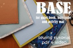 Page bases for quiet book. Sewing tutorial PDF video