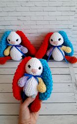 Bunny in the form of harley quinn,harley quinn plush toy, bunny plush