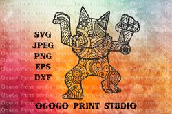 Hypno SVG, Mandala svg, Pokemon Svg cut file, Zentangle SVG