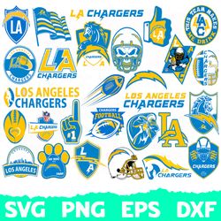 Los Angeles Chargers Football Team Svg, Los Angeles Chargers Svg, NFL Teams svg, NFL Svg, Png, Dxf Instant Download
