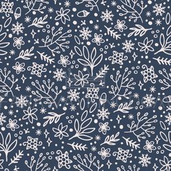 ABSTRACT HYGGE CHRISTMAS Hand Drawn Seamless Pattern Vector