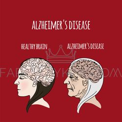 ALZHEIMER DISEASE Dementia Medicine Vector Illustration