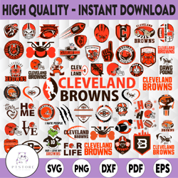 50 Files Cleveland Browns, Cleveland Browns svg, NFL teams svg, NFL Logo svg, NFL svg, Football Svg Bundle