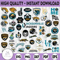 45 Files Jacksonville Jaguars, Jacksonville Jaguars svg, NFL Logo svg, NFL svg, Football Svg Bundle