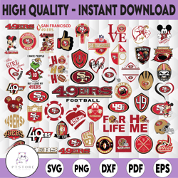 49 Files San Francisco 49ers, San Francisco 49ers svg, NFL Logo svg, NFL svg, Football Svg Bundle