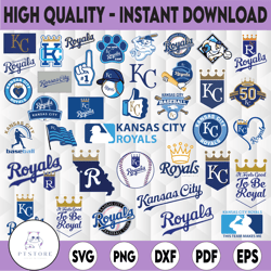 37 Files Kansas City Royals svg, Kansas City svg, Baseball Clipart, MLB svg, Instant Download