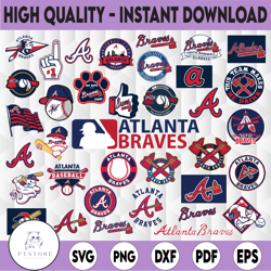 36 Files Atlanta Braves Svg, Baseball Clipart, Atlanta Braves Svg, Baseball Clipart, Instant Download