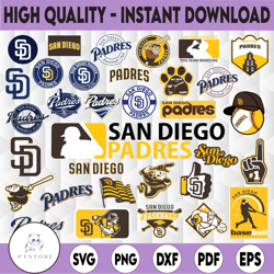 33 Files San Diego Padres Svg, Cut Files, Cricut San Diego Padres svg, Baseball Clipart, Instant Download