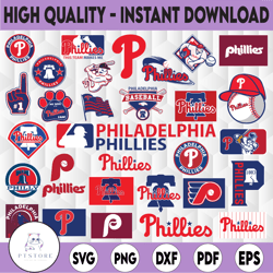 30 Files Philadelphia Phillies Svg, Baseball Clipart, Philadelphia Svg, Baseball Clipart, Instant Download