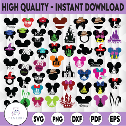 DISNEY SVG Bundle, Mickey SVG, Minnie svg, Disney svg, Instant Download