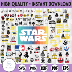 Star Wars Svg, Star Wars Bundle svg, star Wars Characters svg, Logo Cut Files, Instant Download
