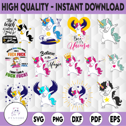 Dabbing unicorn svg, unicorn clipart, unicorn dab svg, dabbing svg, Logo Cut Files, Instant Download