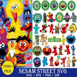 1000 Sesame Street Bundle Svg, Sesame Street Svg, The Muppets Svg, Muppets Cut File, Disney Svg, Sesame Street Character