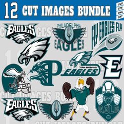 12 Styles NFL Philadelphia Eagles svg. Philadelphia Eagles svg, eps, dxf, png