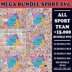 Mega bundle sport svg, NFL svg, NHL svg, MBL svg, bundle nca svg, Bundle ncaa svg, digital file cut