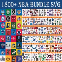 New NBA SVG Bundle 1800 file NBA SVG, EPS, PNG, DXF for Cricut, Silhouette