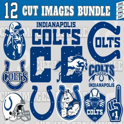 12 Styles NFL Indianapolis Colts svg. Indianapolis Colts svg, eps, dxf, png