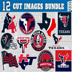 12 Styles NFL Houston Texans svg. Houston Texans svg, eps, dxf, png