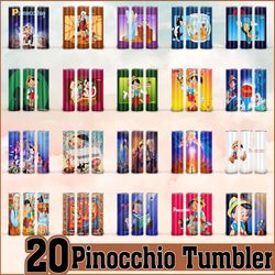 Pinocchio Tumbler, Pinocchio PNG, Tumbler design, Digital download