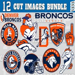 12 Styles NFL Denver Broncos svg. Denver Broncos svg, eps, dxf, png