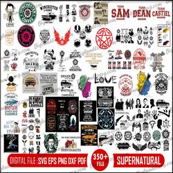 Supernatural Svg, Supernatural Silhouette, Winchester Svg, Castiel Stencil, Sam and Dean Stencil, Cricut Silhouette Svg
