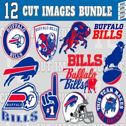 12 Styles NFL Buffalo Bills svg. Buffalo Bills svg, eps, dxf, png