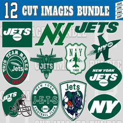12 Styles NFL New York Jets svg. New York Jets svg, eps, dxf, png