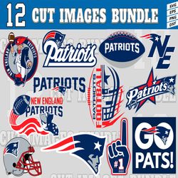 12 Styles NFL New England Patriots svg. New England Patriots svg, eps, dxf, png