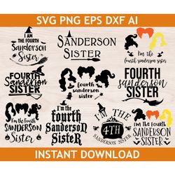 Fourth Sanderson Sister svg, Cricut, eps, png, dxf, ai, silhouette Cameo