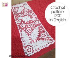Irish crochet runner , table decor crochet pattern ,  decor crochet pattern , crochet pattern , crochet flower pattern .