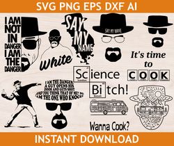 Breaking Bad svg Bundle, eps, dxf, ai, png, Files For Cricut